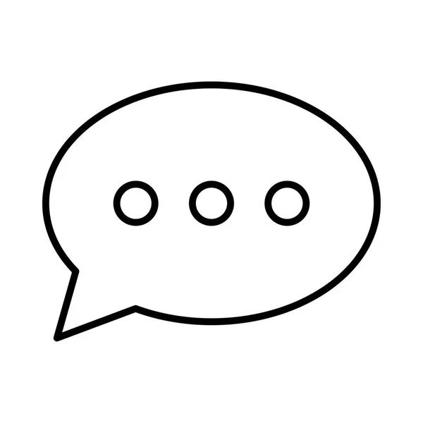 Mensaje Chat Icono Vector Ilustración — Vector de stock