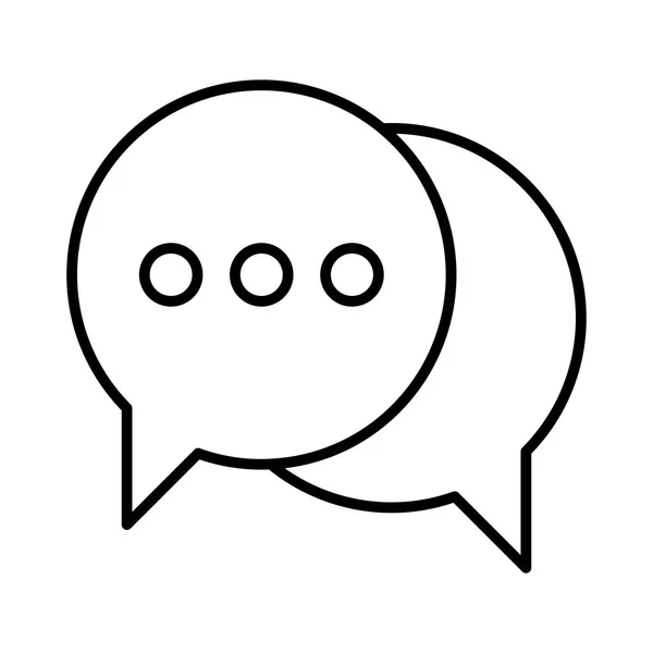 Mensaje Chat Icono Vector Ilustración — Vector de stock