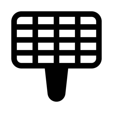 ızgara ızgara düz simgesi beyaz arka plan, vektör, illüstrasyon izole 