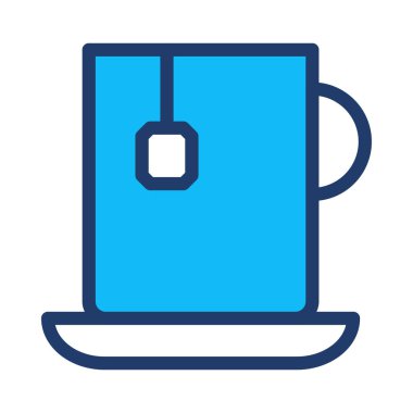 Mavi web renk tasarım simgesi geliştirme için 