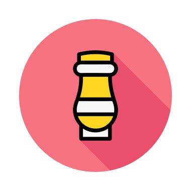 Beyaz arka plan, vektör, illüstrasyon izole biber Çalkalayıcı simgesi