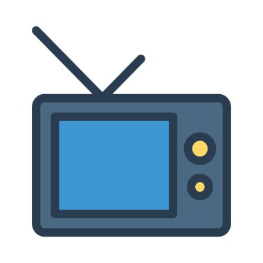 TV simge vektör çizim ayarla 