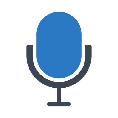 mikrofon simgesi vektör illüstrasyonu 