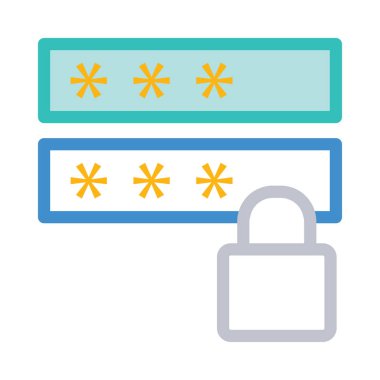 Mavi web renk tasarım simgesi geliştirme için 