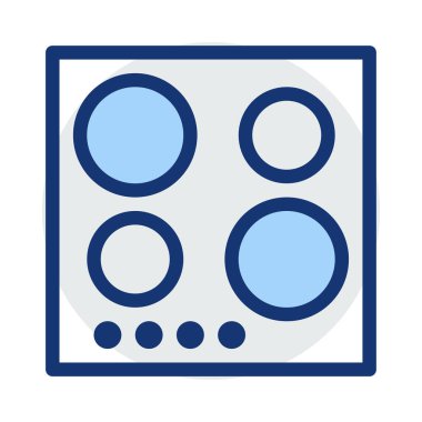 soba düz simgesi, vektör, illüstrasyon