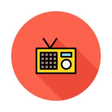 Web bağlantı renk simgesi. Vektör çizim