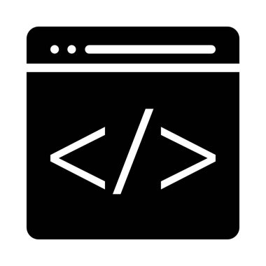 İş için Web simgesi. Vektör çizim