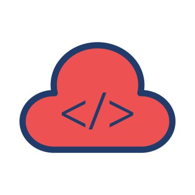 Mavi web renk tasarım simgesi geliştirme için 