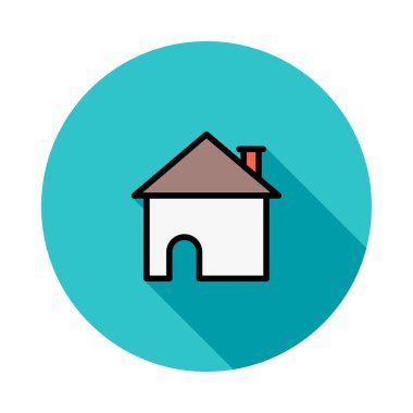 Web bağlantı renk simgesi. Vektör çizim