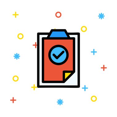 Web bağlantı renk simgesi. Vektör çizim