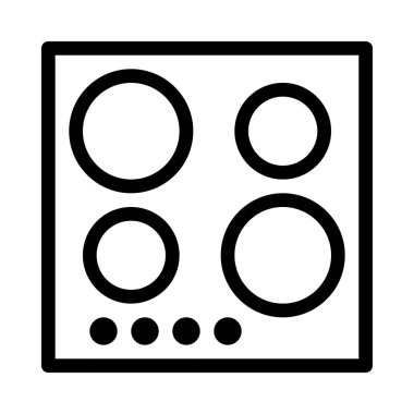 soba düz simgesi, vektör, illüstrasyon