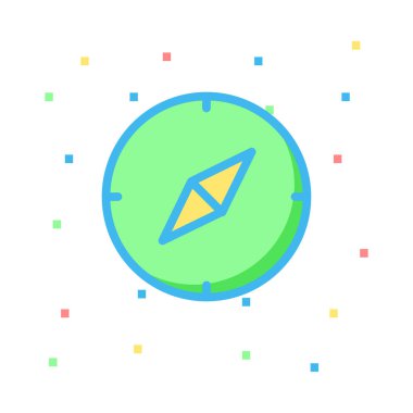 Web bağlantı vektör renk simgesi