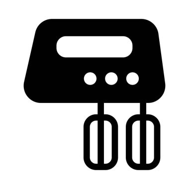 Beyaz arka plan üzerinde vektör illüstrasyon izole karıştırıcı simgesini 