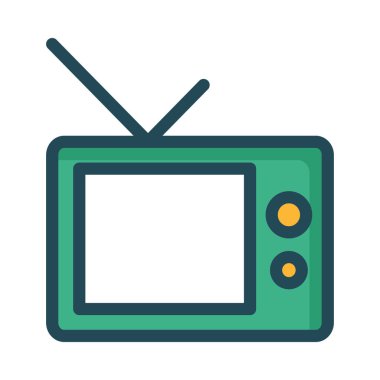 Web bağlantı renk simgesi. Vektör çizim