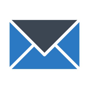 posta düz simgesi, vektör illüstrasyonu 