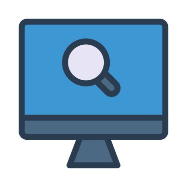 İş için Web simgesi. Vektör çizim