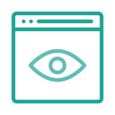 İş için Web simgesi. Vektör çizim