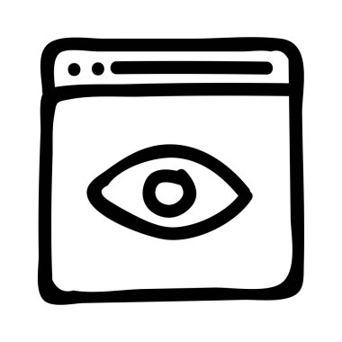 İş için Web simgesi. Vektör çizim