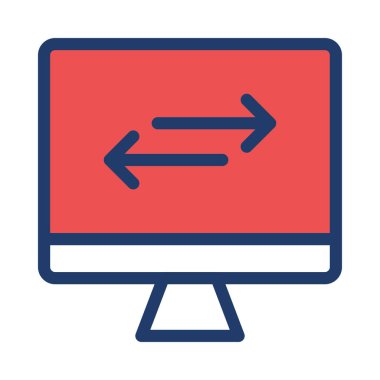 Mavi web renk tasarım simgesi geliştirme için 