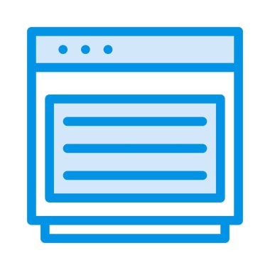 Fırın düz simgesi, vektör, illüstrasyon