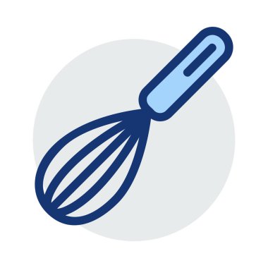 çırpma teli düz simgesi beyaz arka plan, vektör, illüstrasyon izole