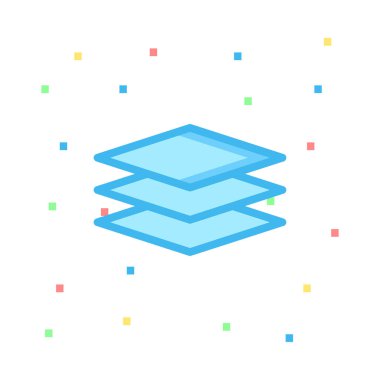 Web bağlantı vektör renk simgesi