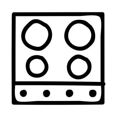 soba düz simgesi, vektör, illüstrasyon