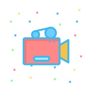 Web bağlantı vektör renk simgesi