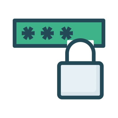 Web bağlantı renk simgesi. Vektör çizim