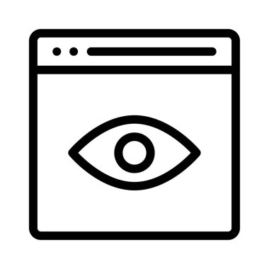 İş için Web simgesi. Vektör çizim