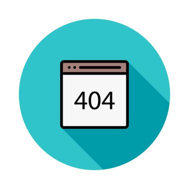 Web bağlantı renk simgesi. Vektör çizim