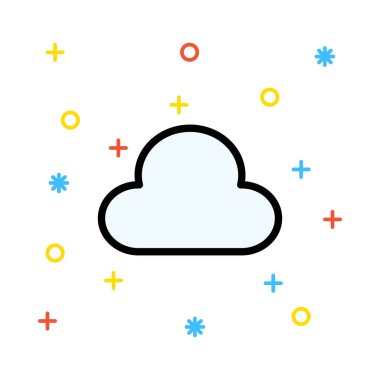 Web bağlantı vektör renk simgesi