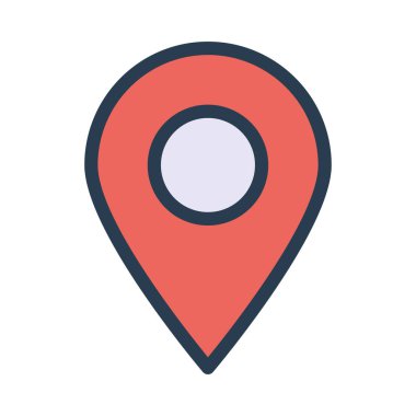 işaretleyici simgesi vektör illüstrasyonu 