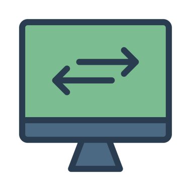 İş için Web simgesi. Vektör çizim