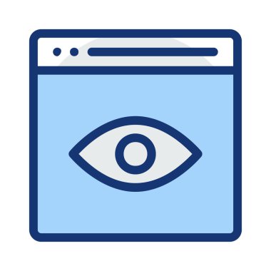 Web bağlantı vektör renk simgesi