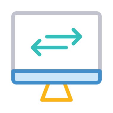 Mavi web renk tasarım simgesi geliştirme için 