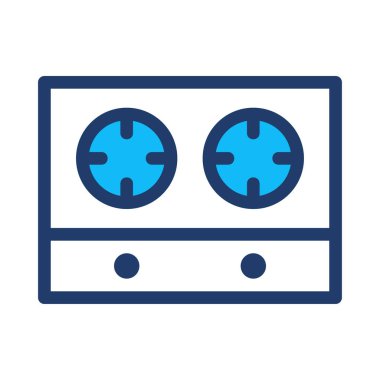 soba düz simgesi, vektör, illüstrasyon