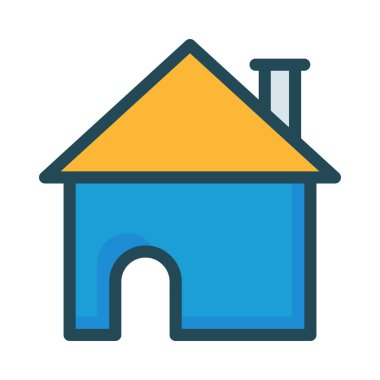 Web bağlantı renk simgesi. Vektör çizim