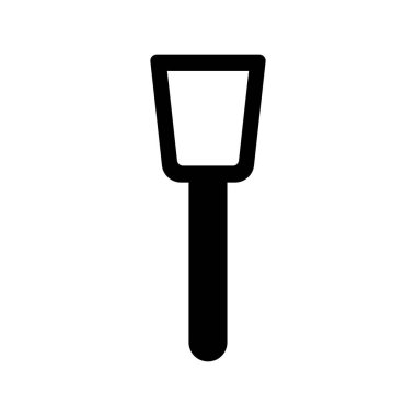 spatula düz simgesi, vektör, illüstrasyon