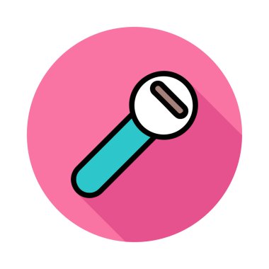 soyucu düz simgesi, vektör, illüstrasyon