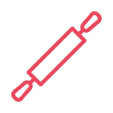 Oklava düz simgesi, vektör, illüstrasyon