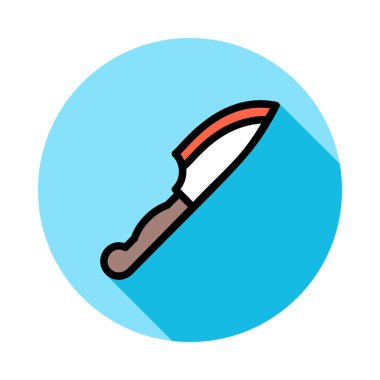 bıçak düz simgesi, vektör, illüstrasyon