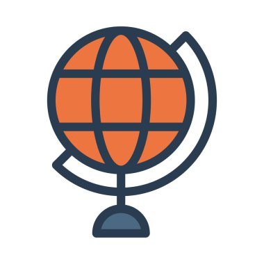 Küresel simge vektör illüstrasyonu 