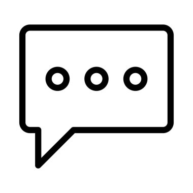 Sohbet simgesi vektör illüstrasyonu 