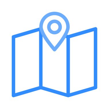 Mavi web renk tasarım simgesi geliştirme için 