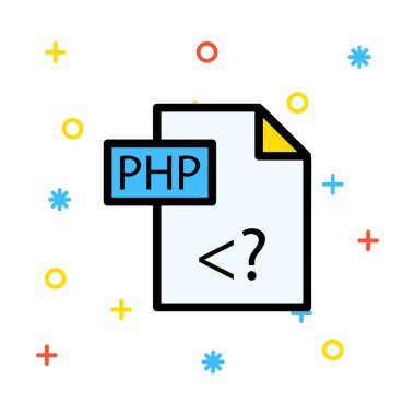 Web bağlantı renk simgesi. Vektör çizim