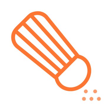 tuz shaker düz simgesi, vektör, illüstrasyon