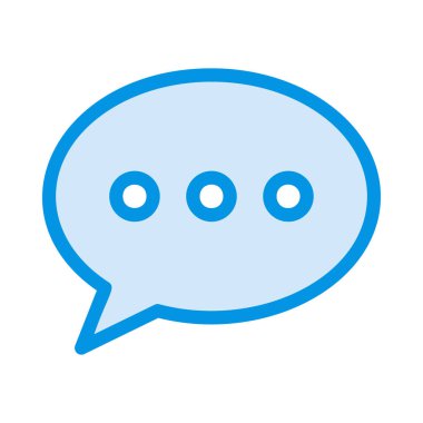 Sohbet simgesi vektör illüstrasyonu 