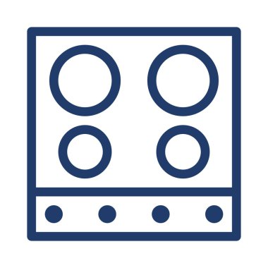 soba düz simgesi, vektör, illüstrasyon