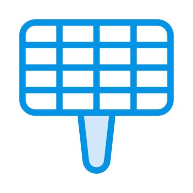 ızgara ızgara düz simgesi beyaz arka plan, vektör, illüstrasyon izole 